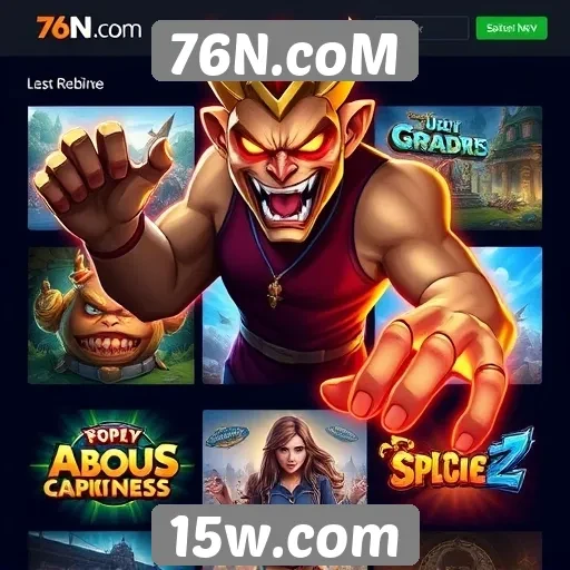 Comparativo de jogos populares na plataforma 76N.coM